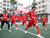 Lễ xuất quân đậm màu sắc của đương kim vô địch THPT Trần Quốc Tuấn