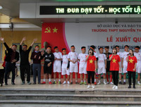 Thầy trò trường Nguyễn Thị Minh Khai tưng bừng xuất quân