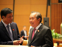 Những hình ảnh từ nghị trường Quốc hội trong ngày khai mạc kỳ họp thứ 5