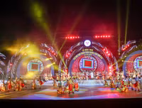 [ẢNH] Tối nay bắn pháo hoa 5 phút trong lễ khai mạc Đại hội thể thao toàn quốc 2018