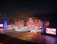 [ẢNH] Tối nay bắn pháo hoa 5 phút trong lễ khai mạc Đại hội thể thao toàn quốc 2018