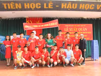 [ẢNH] Lễ xuất quân rộn ràng, rực rỡ sắc màu của thầy trò trường Phùng Khắc Khoan