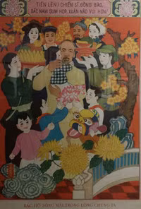 [Ảnh] Những bức tranh cổ động tuyệt đẹp vẽ Chủ tịch Hồ Chí Minh