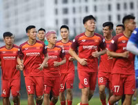 [ẢNH] Từ Thái Lan trở về, Đặng Văn Lâm phấn khích tập cùng ĐT Việt Nam