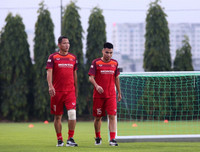 [ẢNH] Từ Thái Lan trở về, Đặng Văn Lâm phấn khích tập cùng ĐT Việt Nam