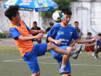 [ẢNH] Cầu thủ THPT Đông Đô gục ngã sau thất bại đáng tiếc