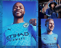 [ẢNH] Cận cảnh mẫu áo đấu mới đẹp lạ của Man City