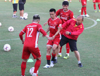 [ẢNH] Thầy trò Park Hang-seo hứng khởi trước ngày ra quân AFF Cup 2018