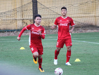 [ẢNH] Thầy trò Park Hang-seo hứng khởi trước ngày ra quân AFF Cup 2018