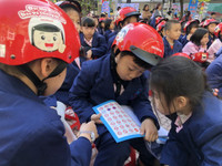 23 trường tiểu học Hà Nội giao lưu về kỹ năng tham gia giao thông an toàn