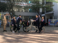 23 trường tiểu học Hà Nội giao lưu về kỹ năng tham gia giao thông an toàn