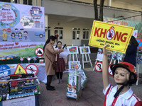 23 trường tiểu học Hà Nội giao lưu về kỹ năng tham gia giao thông an toàn