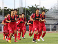 [ẢNH] Công Phượng buồn thiu tập cùng ĐT Việt Nam trên đất Thái Lan