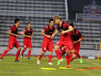 [ẢNH] Công Phượng buồn thiu tập cùng ĐT Việt Nam trên đất Thái Lan