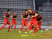 [ẢNH] Công Phượng buồn thiu tập cùng ĐT Việt Nam trên đất Thái Lan