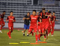 [ẢNH] Công Phượng buồn thiu tập cùng ĐT Việt Nam trên đất Thái Lan