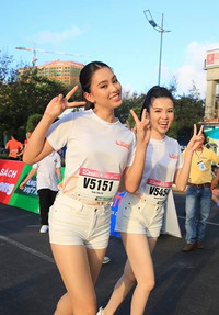 [ẢNH] Dàn Hoa hậu và người đẹp gây sốt ở giải Việt dã toàn quốc 2019