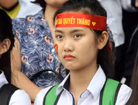 Sắc thái cảm xúc đáng yêu của nữ sinh Hà Nội khi xem penalty