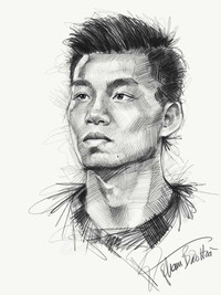 Chân dung thần tượng U23 Việt Nam qua những bức họa tuyệt đẹp