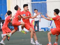 [ẢNH] 7 phút đau tim trận THPT Xuân Mai thắng sít sao THPT Marie Curie