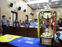 [ẢNH] Toàn cảnh lễ bốc thăm chia bảng giải bóng đá học sinh THPT Hà Nội 2019