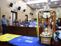 [ẢNH] Toàn cảnh lễ bốc thăm chia bảng giải bóng đá học sinh THPT Hà Nội 2019