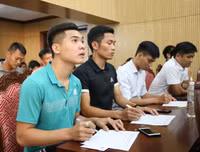 [ẢNH] Toàn cảnh lễ bốc thăm chia bảng giải bóng đá học sinh THPT Hà Nội 2019