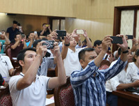 [ẢNH] Toàn cảnh lễ bốc thăm chia bảng giải bóng đá học sinh THPT Hà Nội 2019