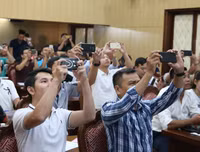 [ẢNH] Toàn cảnh lễ bốc thăm chia bảng giải bóng đá học sinh THPT Hà Nội 2019