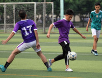 [ẢNH] Đội nắng luyện tập, chờ ngày tranh tài giải bóng đá học sinh Hà Nội 2018