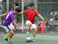 [ẢNH] Đội nắng luyện tập, chờ ngày tranh tài giải bóng đá học sinh Hà Nội 2018