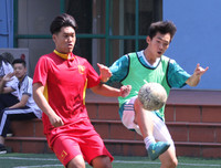 [ẢNH] Đội nắng luyện tập, chờ ngày tranh tài giải bóng đá học sinh Hà Nội 2018