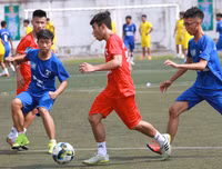 [ẢNH] So tài quyết liệt trong ngày khai mạc Giải bóng đá học sinh THPT Hà Nội 2019