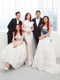 Hoa hậu Diệu Hoa cùng chồng hạnh phúc bên 3 con