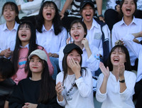 [ẢNH] Khoảnh khắc vỡ òa trên chấm luân lưu của ĐKVĐ Trương Định trước Hoài Đức A