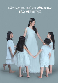 Á hậu Thanh Tú thực hiện bộ ảnh chống xâm hại trẻ em