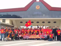 Hàng ngàn CĐV Việt Nam đang đổ về Thường Châu cổ vũ đội tuyển U23