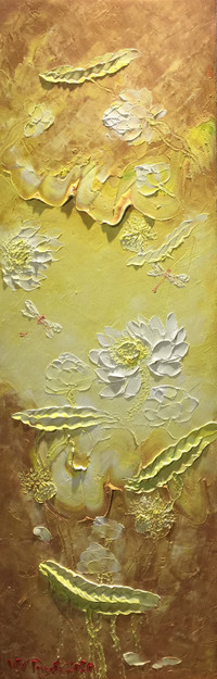 [Ảnh] Những bức tranh sen mang lại nguồn năng lượng mạnh mẽ