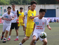 [ẢNH] So tài quyết liệt trong ngày khai mạc Giải bóng đá học sinh THPT Hà Nội 2019