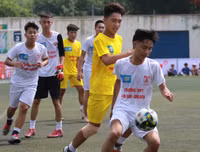 [ẢNH] So tài quyết liệt trong ngày khai mạc Giải bóng đá học sinh THPT Hà Nội 2019