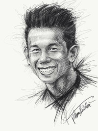 Chân dung thần tượng U23 Việt Nam qua những bức họa tuyệt đẹp