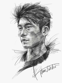 Chân dung thần tượng U23 Việt Nam qua những bức họa tuyệt đẹp