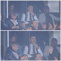 [ẢNH] Dự khán Siêu kinh điển, Ronaldo khoái chí nhìn Messi bạc nhược trước Real