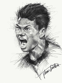 Chân dung thần tượng U23 Việt Nam qua những bức họa tuyệt đẹp