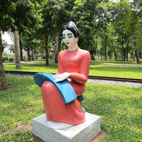 [Ảnh] Bật cười với các bức tượng bỗng dưng lòe loẹt ở Công viên Thống Nhất