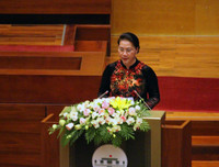 Những hình ảnh từ nghị trường Quốc hội trong ngày khai mạc kỳ họp thứ 5