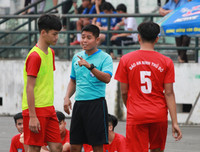 [ẢNH] Cởi nút thắt ghi bàn, ĐKVĐ Trương Định thắng tưng bừng 4-0