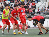 [ẢNH] Cởi nút thắt ghi bàn, ĐKVĐ Trương Định thắng tưng bừng 4-0