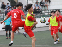 [ẢNH] Cởi nút thắt ghi bàn, ĐKVĐ Trương Định thắng tưng bừng 4-0