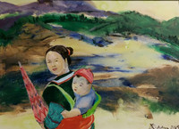 Tranh nude làm mãn nhãn người xem tại triển lãm đầu năm